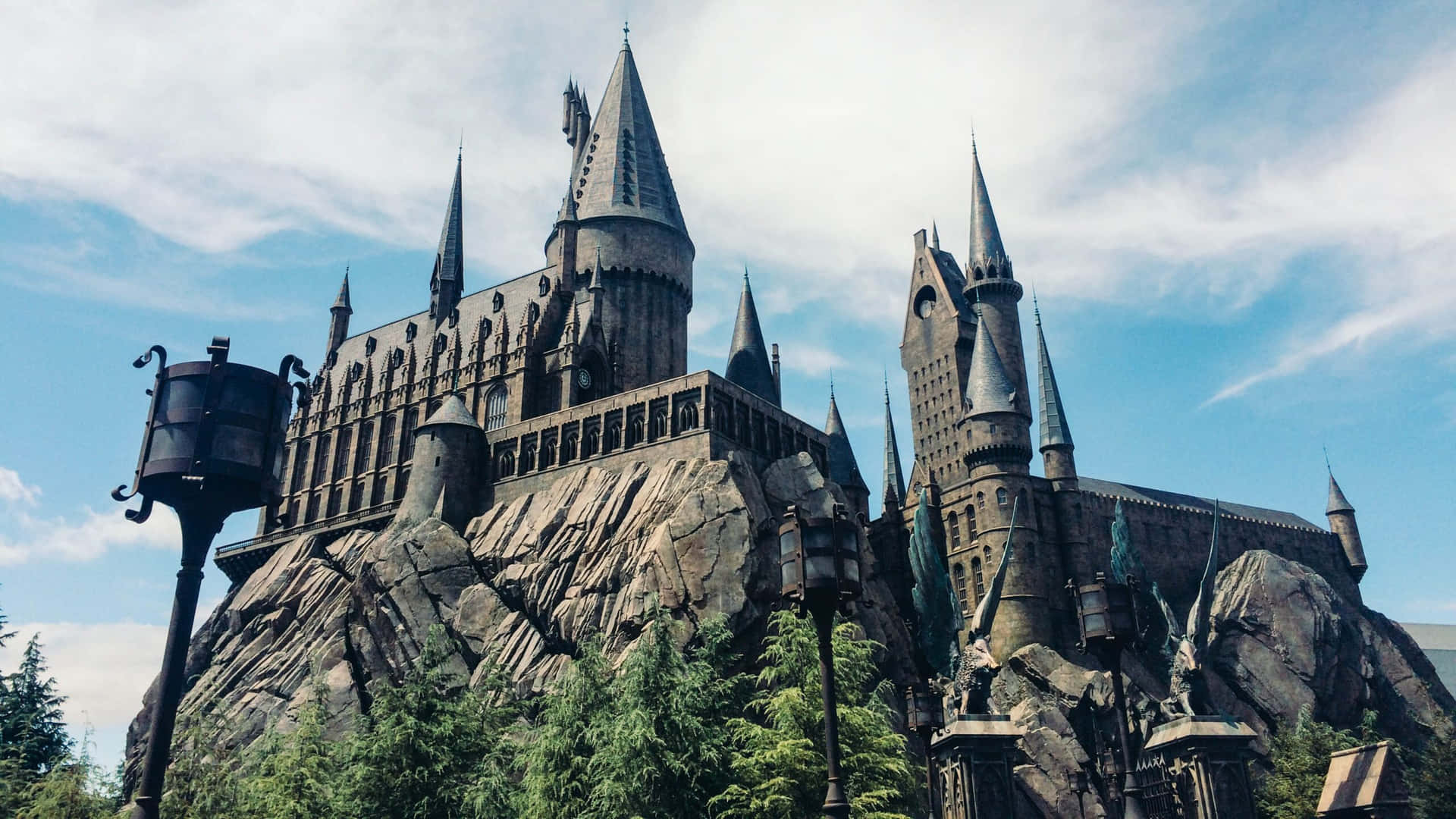 You don't need a broomstick to take a magical flight through the Wizarding World. Wallpaper