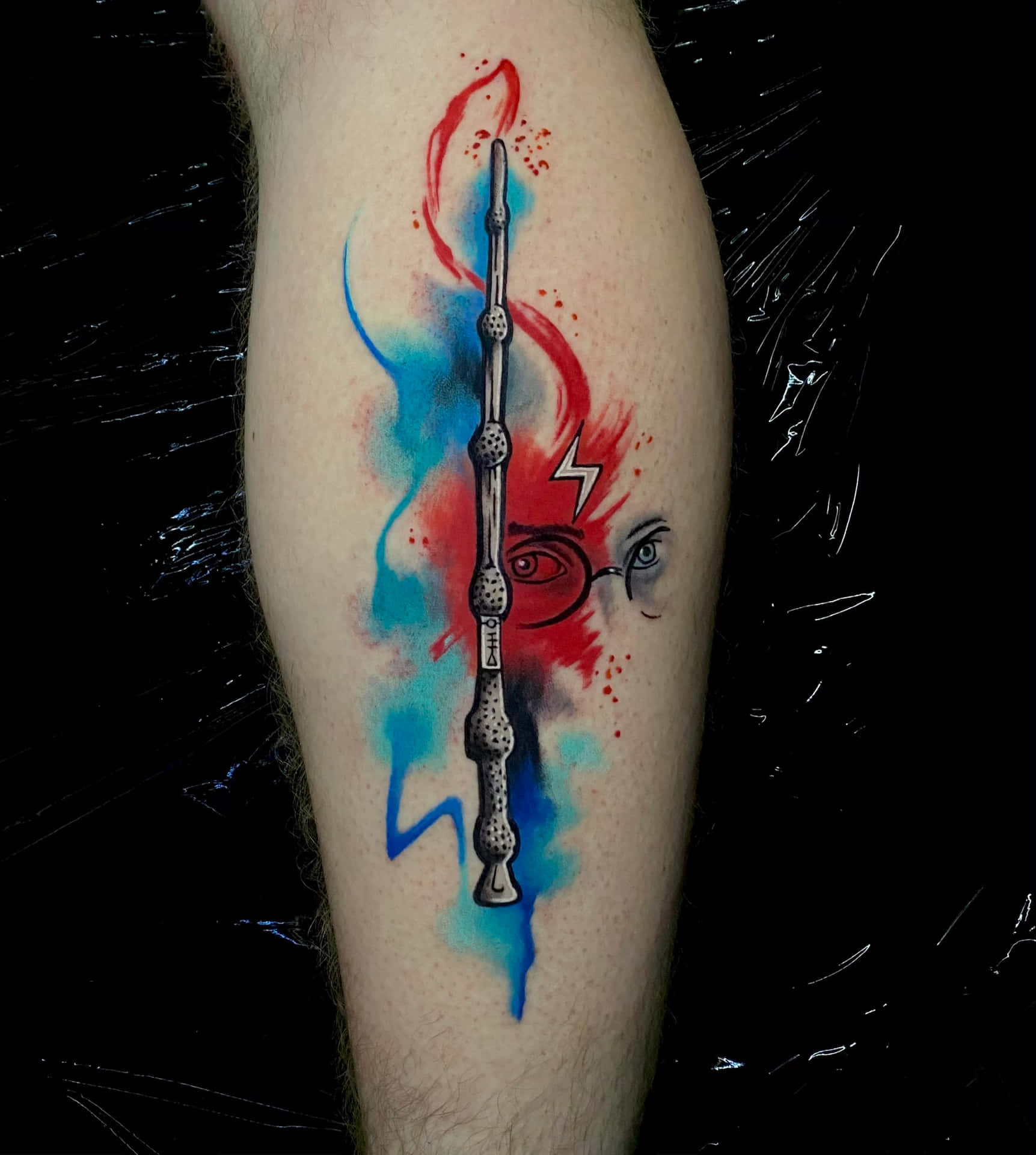 Wizardry Inspired Watercolor Tattoo Wallpaper