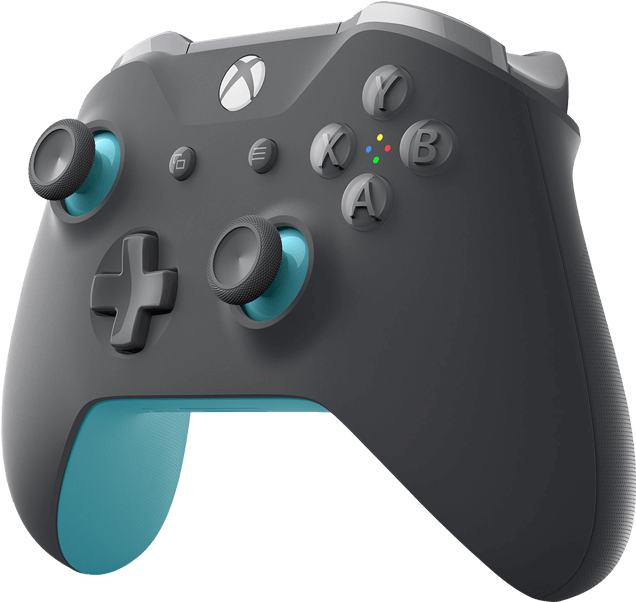 Wl3-00105, Xbox And Pc, Wireless Bluetooth, Gray/blue, - Xbox One Controller Grey Blue, Hd Png Download SVG