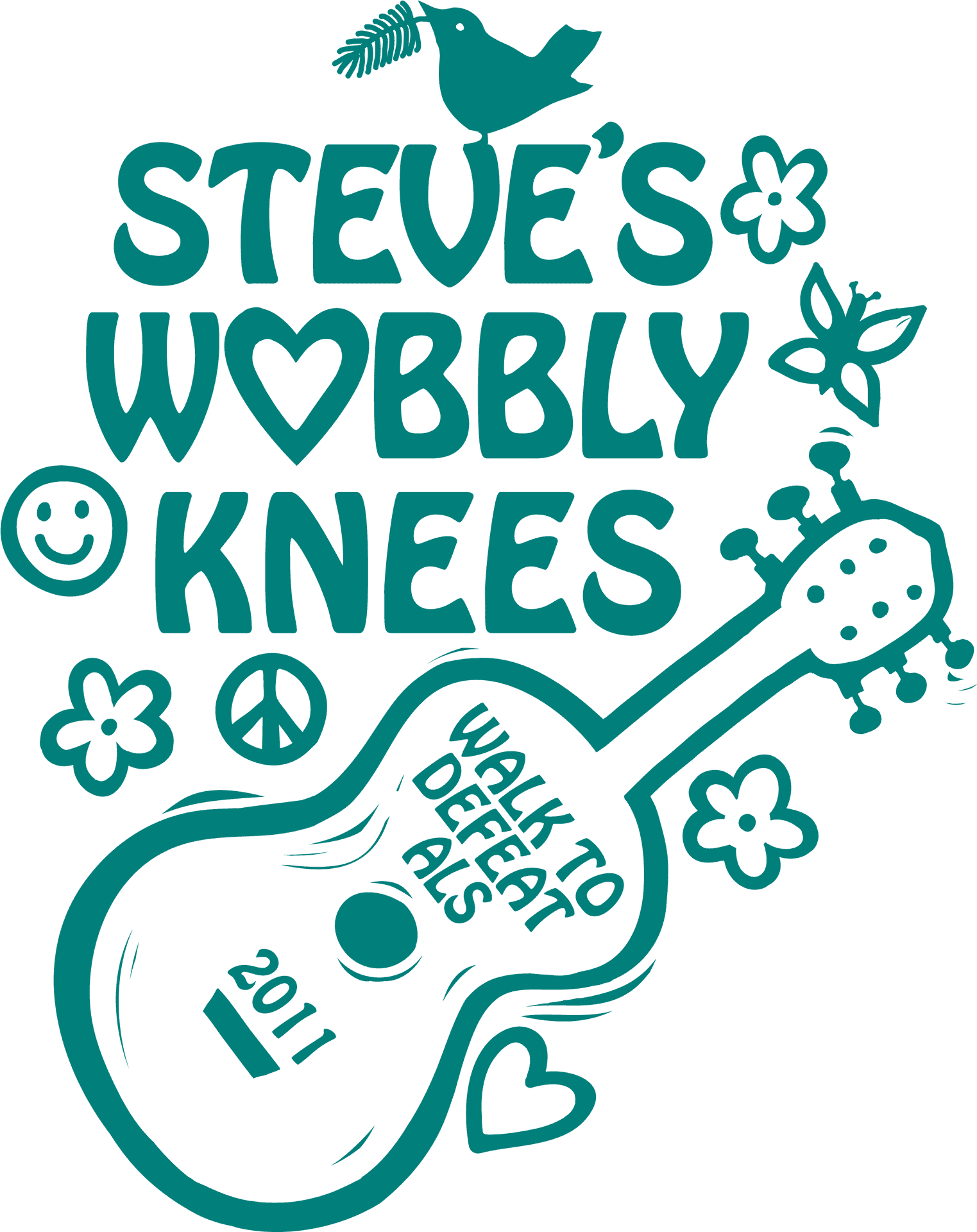 Wobbly Knees Guitar Graphic2011 PNG