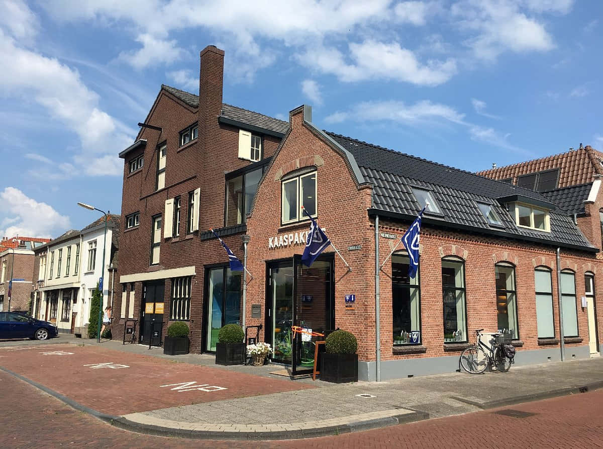 Woerden Cheese Shop Street View Wallpaper