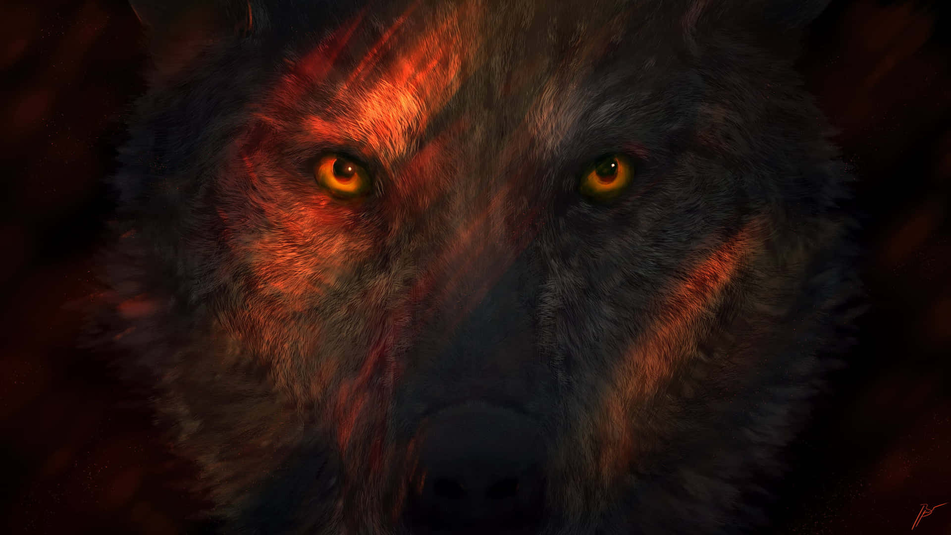 "the Power Of A Wolf" Wallpaper