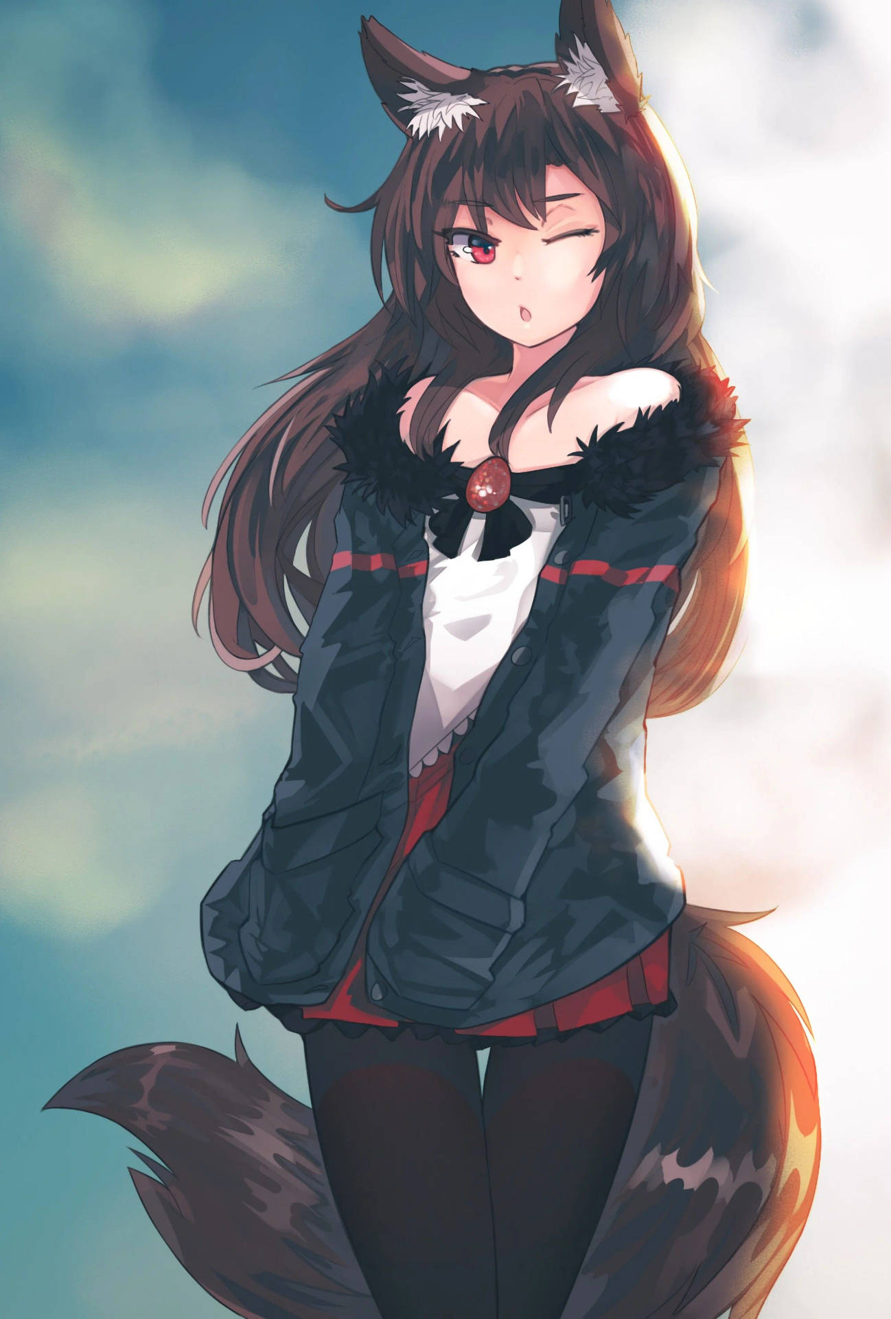 Black Anime Wolf Girl