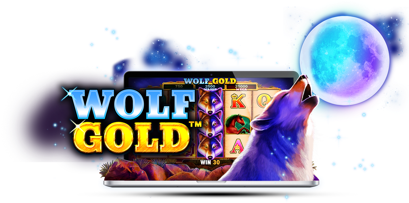 Wolf Gold Slot Game Promotion PNG