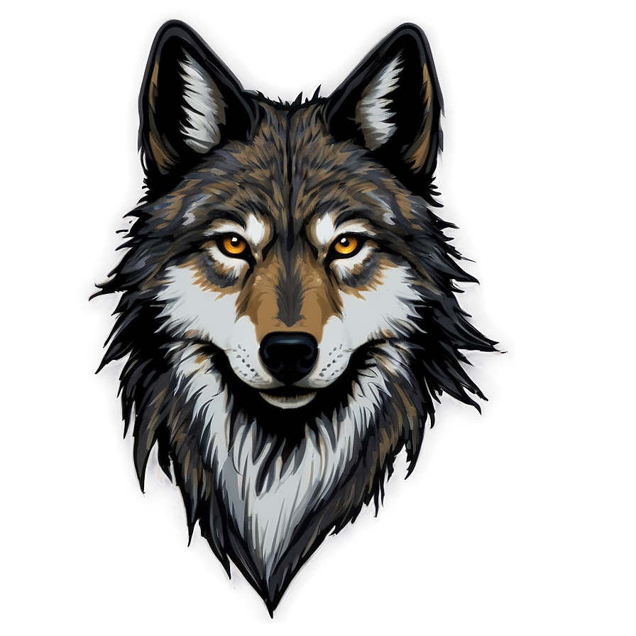 Wolf Head D PNG