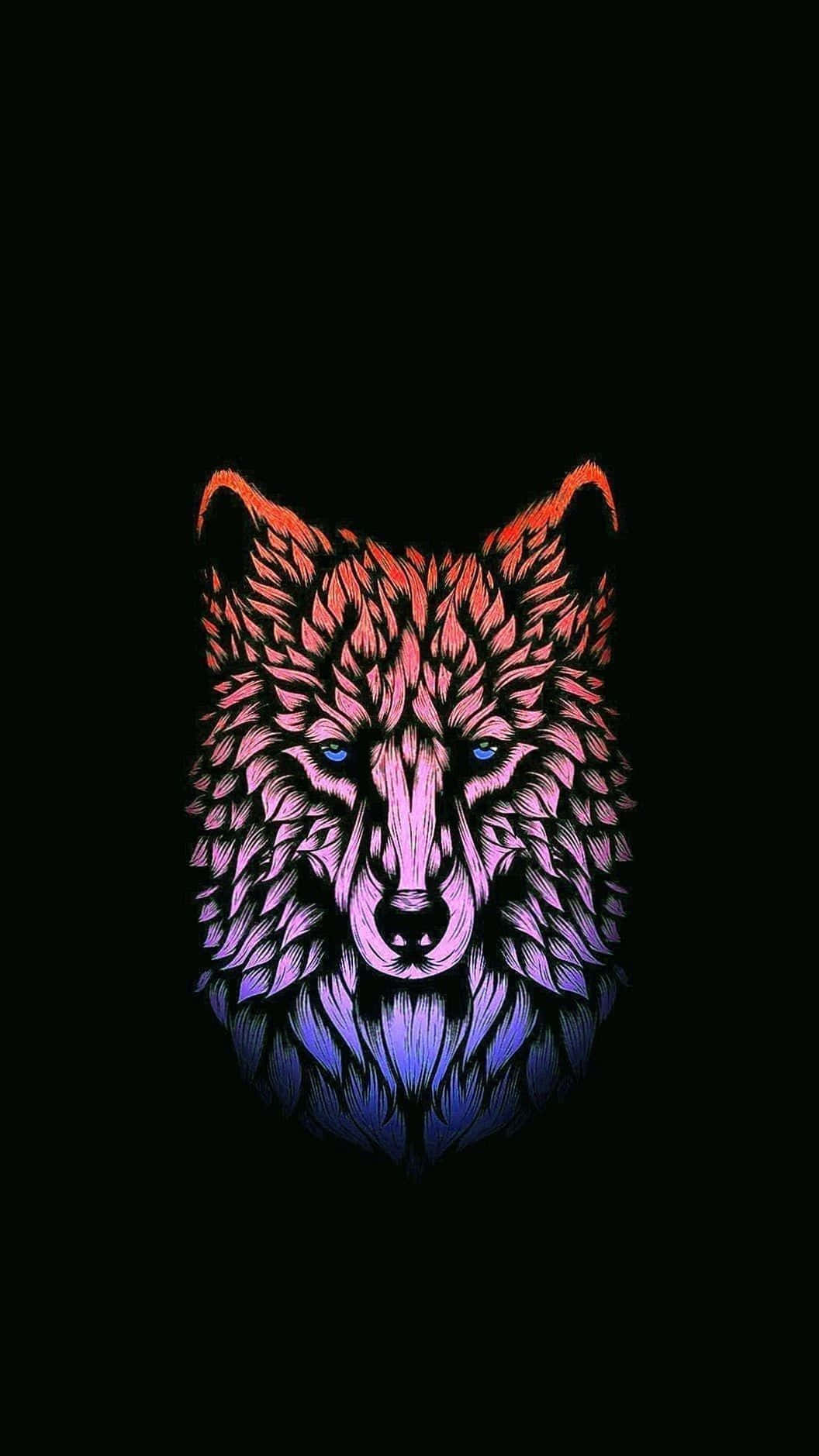 Howl At The Moon With Wolf Iphone Wallpaper Wallpaper