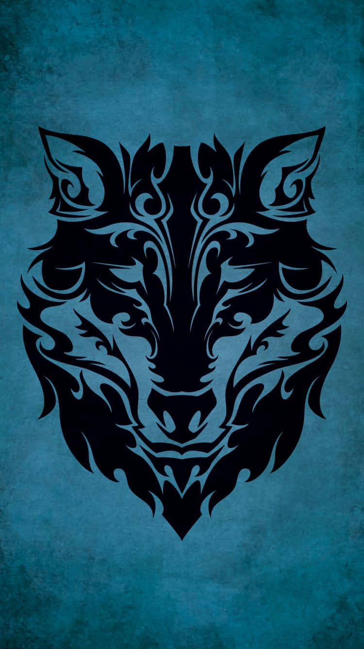 Wolf Iphone Tattoo Art Black Wallpaper