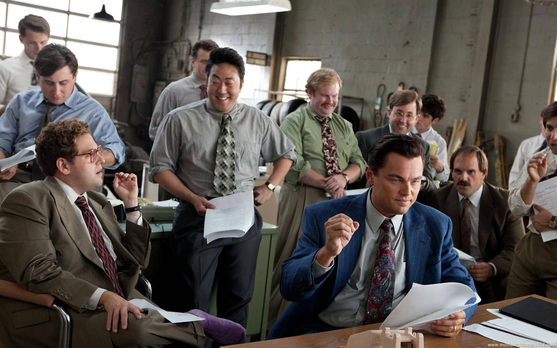 Wolf Of Wall Street Leonardo With Colleagues