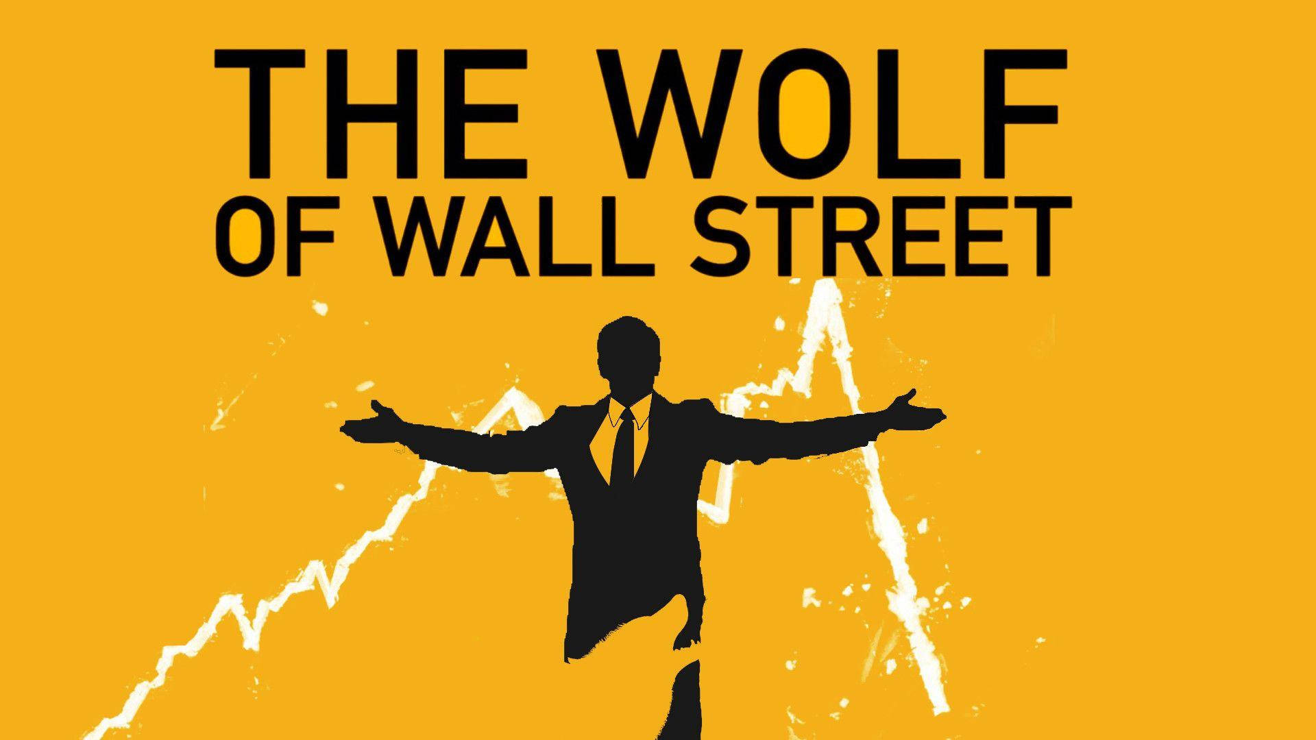 Wolf Of Wall Street Poster In Yellow