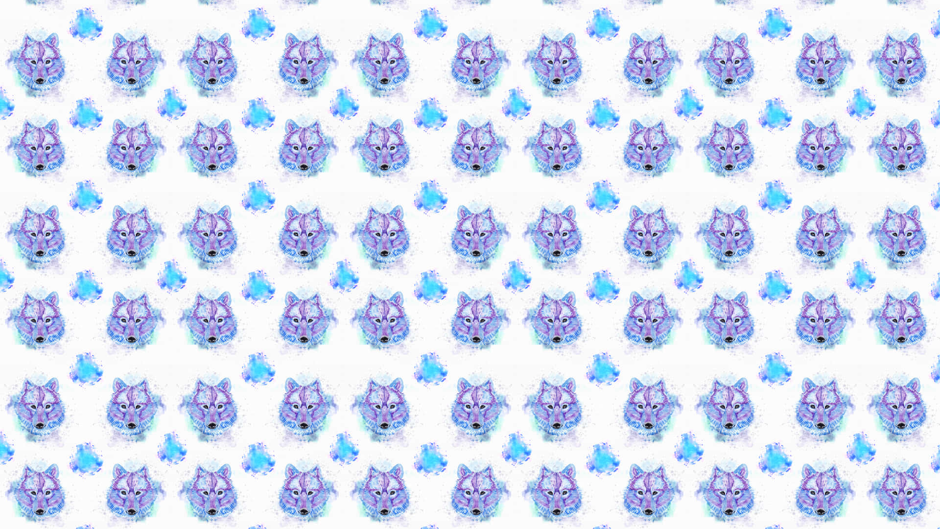 Captivating Geometric Wolf Pattern Wallpaper