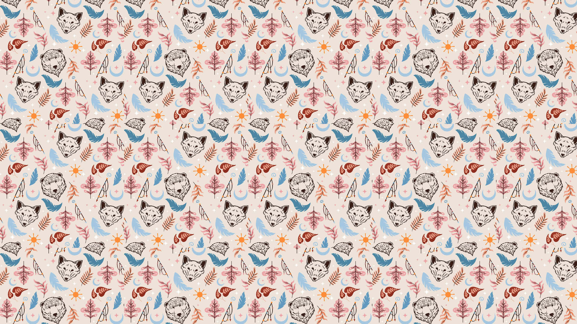 Wolf Pattern Wallpaper Wallpaper
