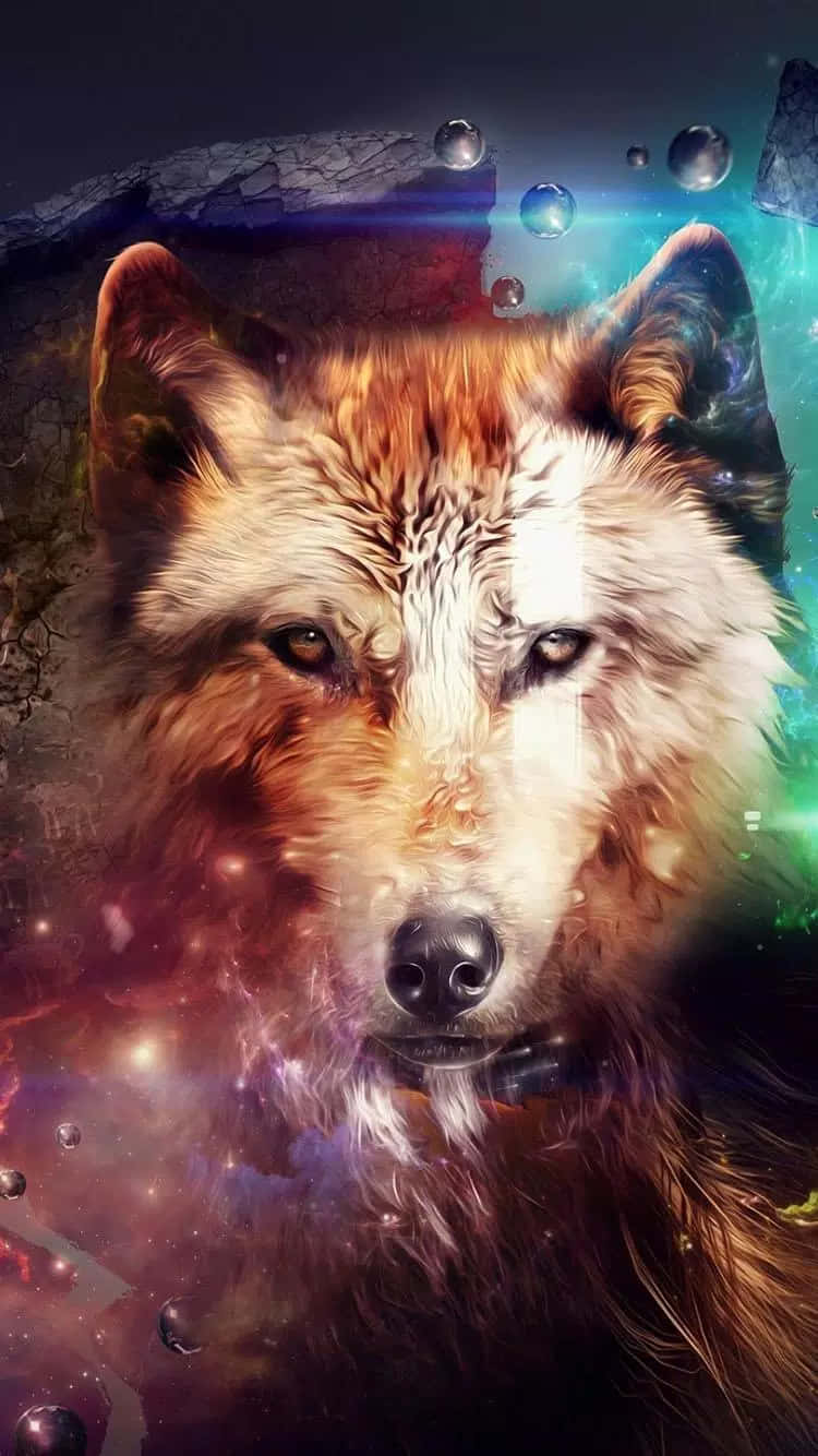 Bleibensie Mit Dem Wolf Phone Verbunden Wallpaper