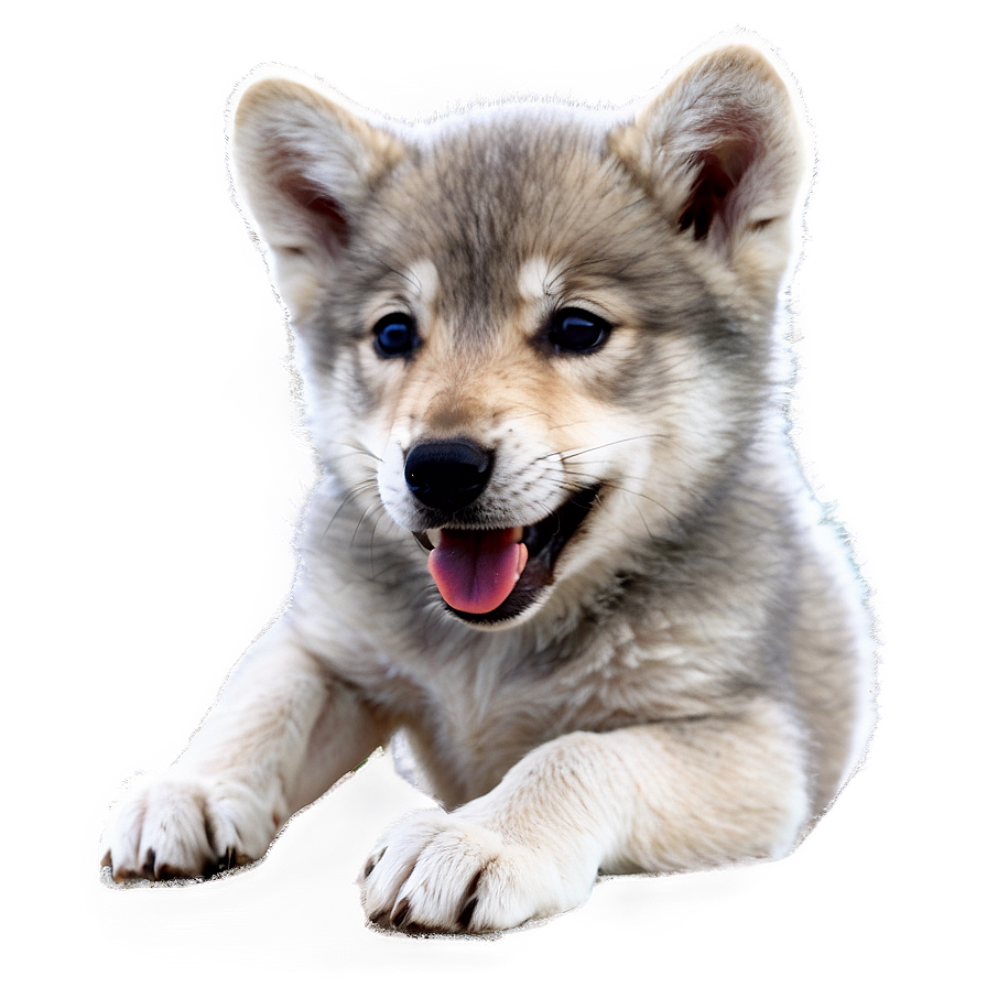 Download Wolf Pup Cuteness Overload Png Cha | Wallpapers.com