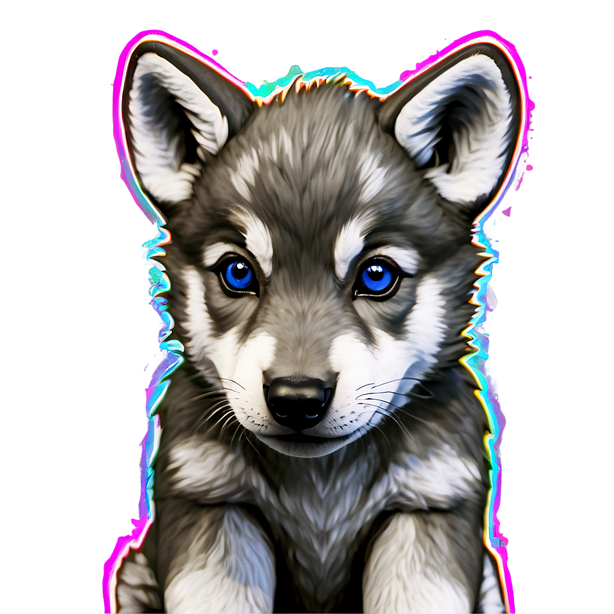 Wolf Pup Cuteness Overload Png Xue71 PNG