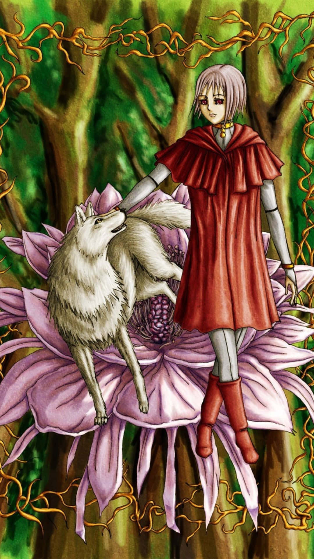Cheza, the Flower Maiden in Wolf's Rain Wallpaper