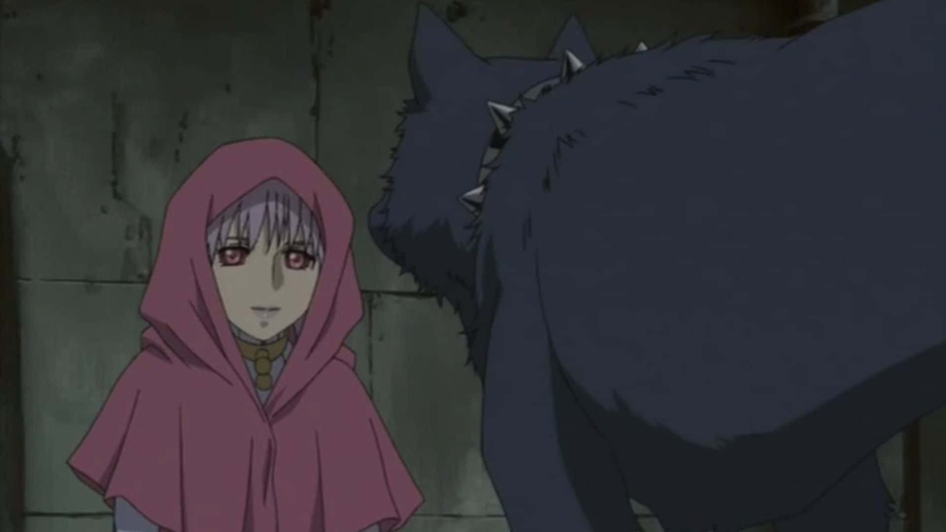 Cheza and the wolves in the mystical world of Wolf's Rain Wallpaper