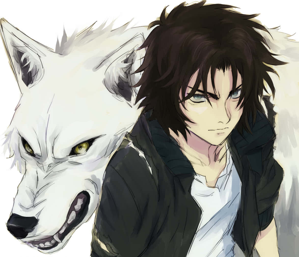 Kibacautivador De La Serie De Anime Wolf's Rain. Fondo de pantalla