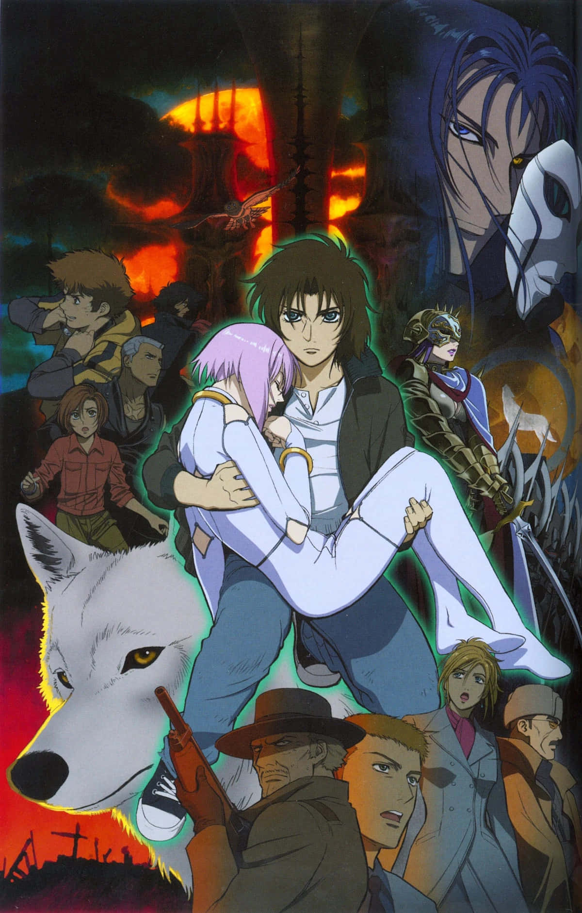 Mystical Kiba from Wolf's Rain Anime Wallpaper