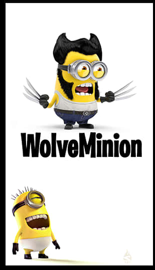 Wolve Minion_ Parody_ Poster PNG