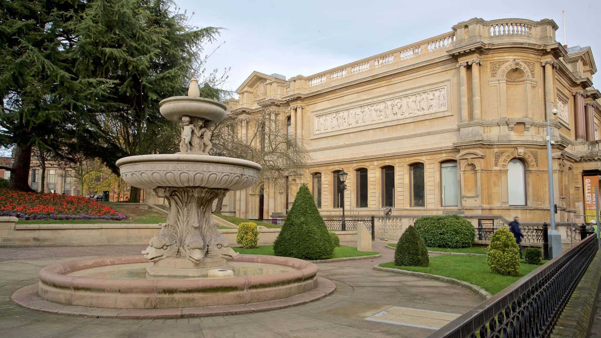 Galerie D'art De Wolverhampton Et Fontaine Fond d'écran