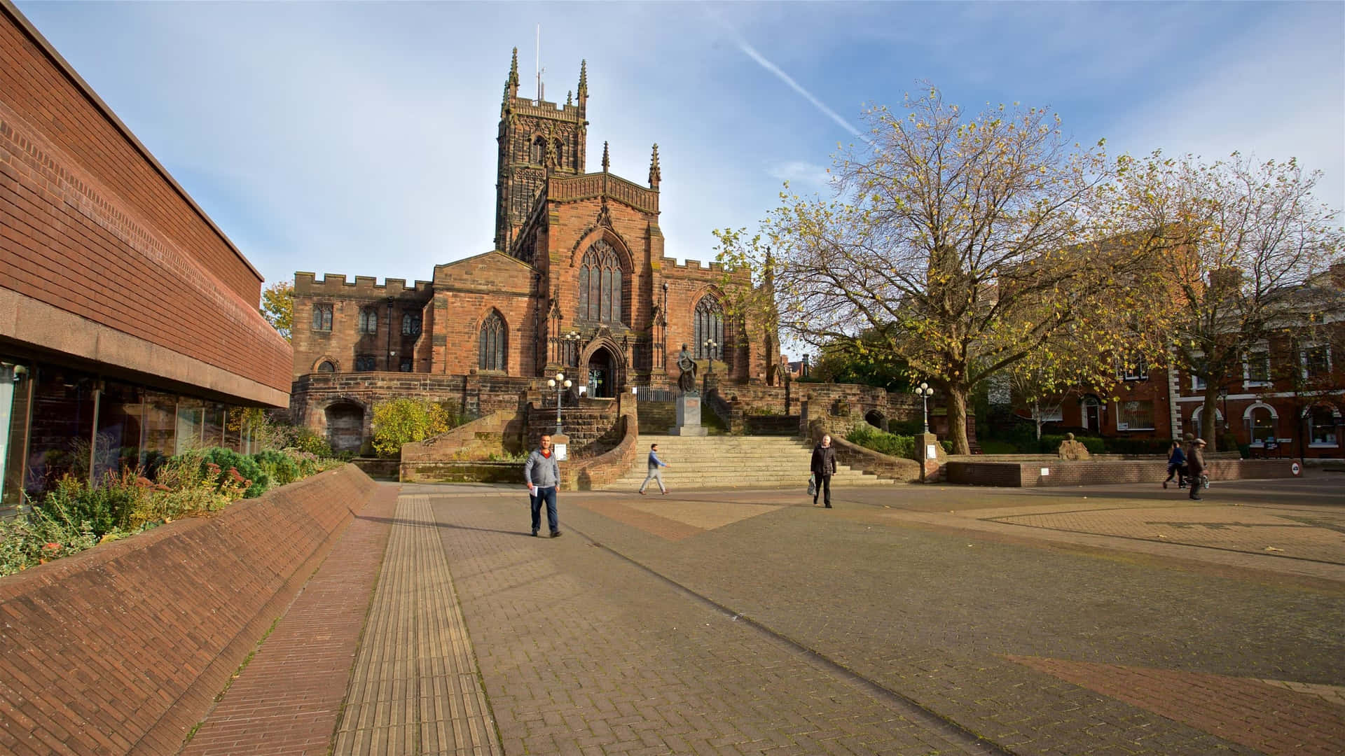 Plaza De L'église St Peters De Wolverhampton Fond d'écran