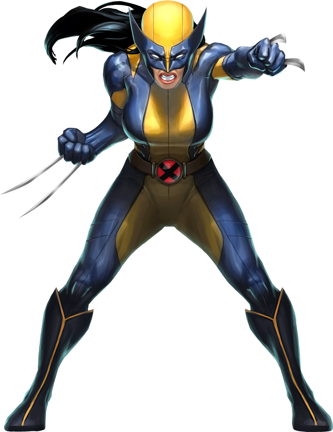 Wolverine Animated Character Pose PNG