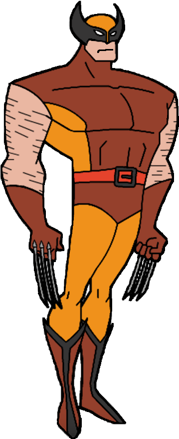Wolverine Classic Comic Book Pose PNG