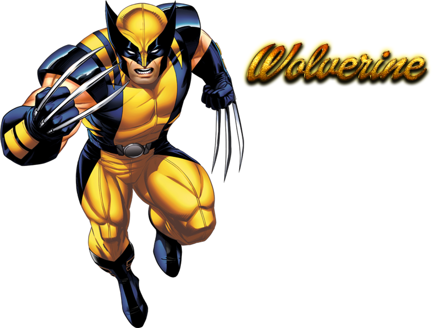 Wolverine Classic Comic Pose PNG