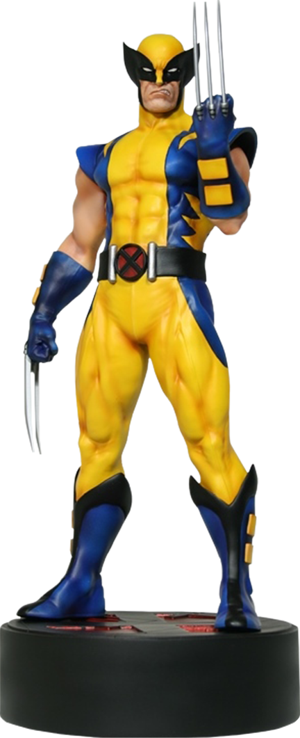 Wolverine Classic Costume Statue PNG