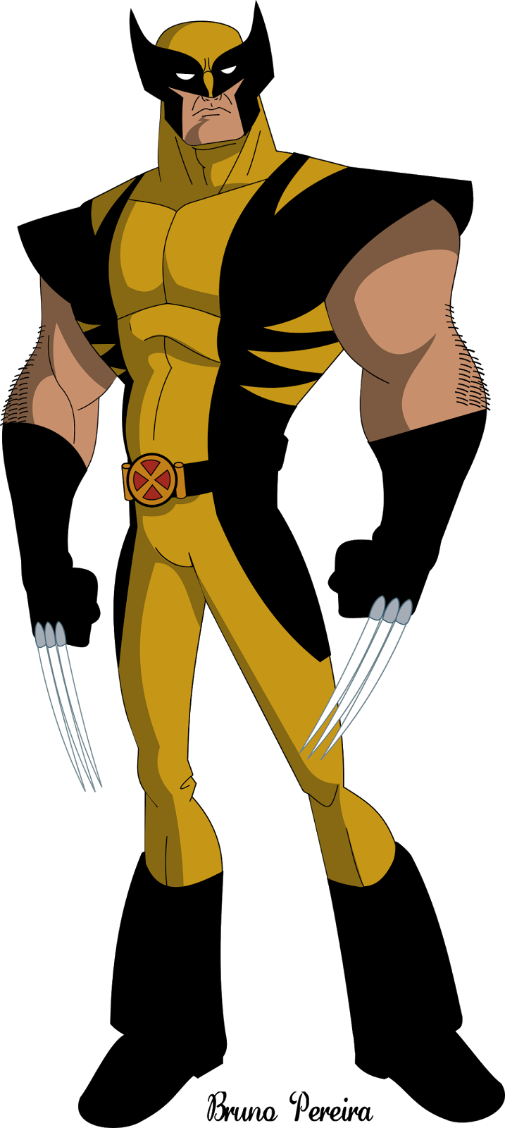Wolverine Classic Yellow Costume PNG