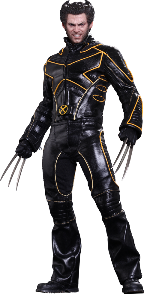 Wolverine Figurein Action Pose PNG