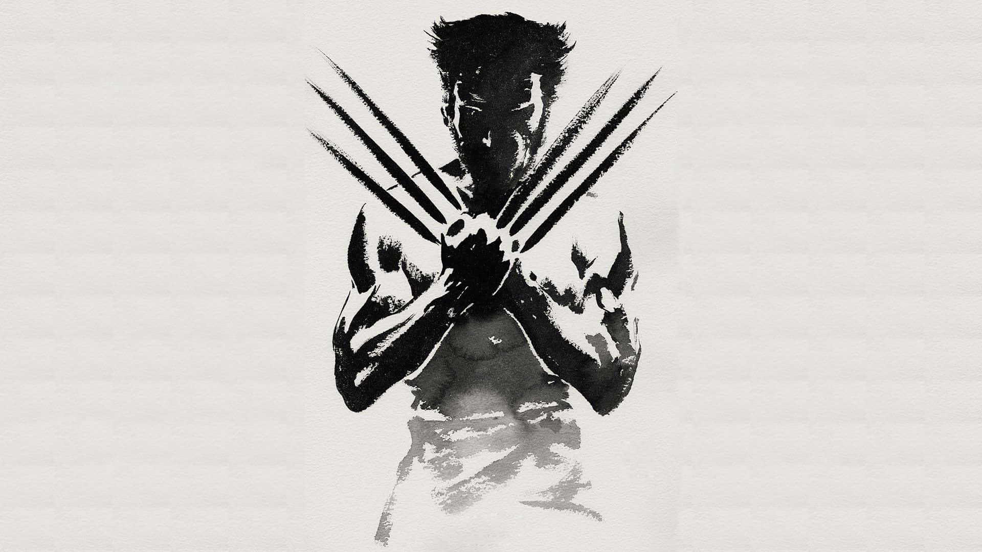 Líneade Wolverine En Arte De Pincel Hd Fondo de pantalla