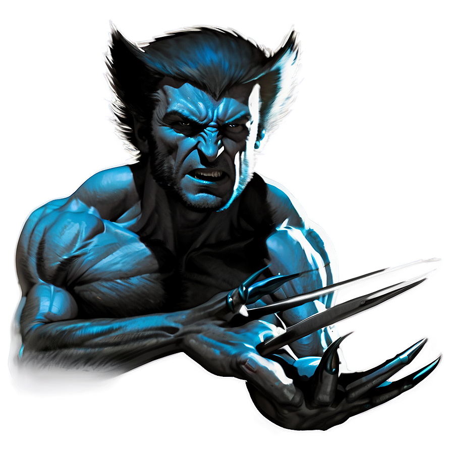 Download Wolverine In The Moonlight Png 97 | Wallpapers.com