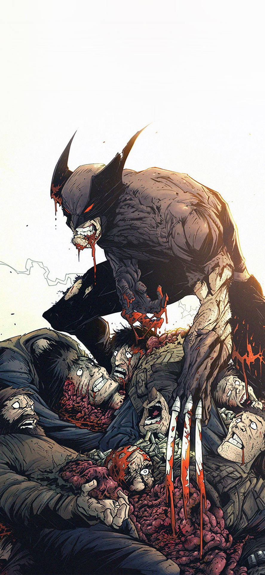 Wolverine Marvel Comic Art Iphone X Wallpaper