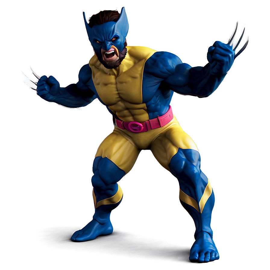 Download Wolverine Superhero Landing Png Xyj27 | Wallpapers.com