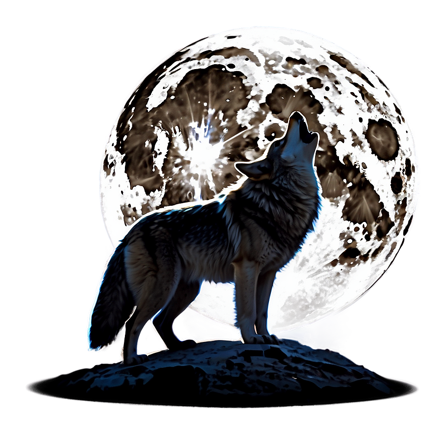 Wolves Howling At Moon Png Pdj PNG