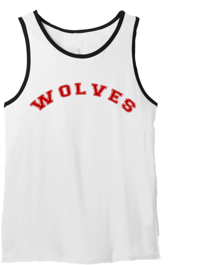 Wolves Team Sports Tank Top PNG