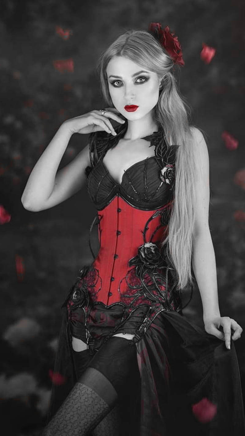 Woman Beautiful Gothic Costume Wallpaper
