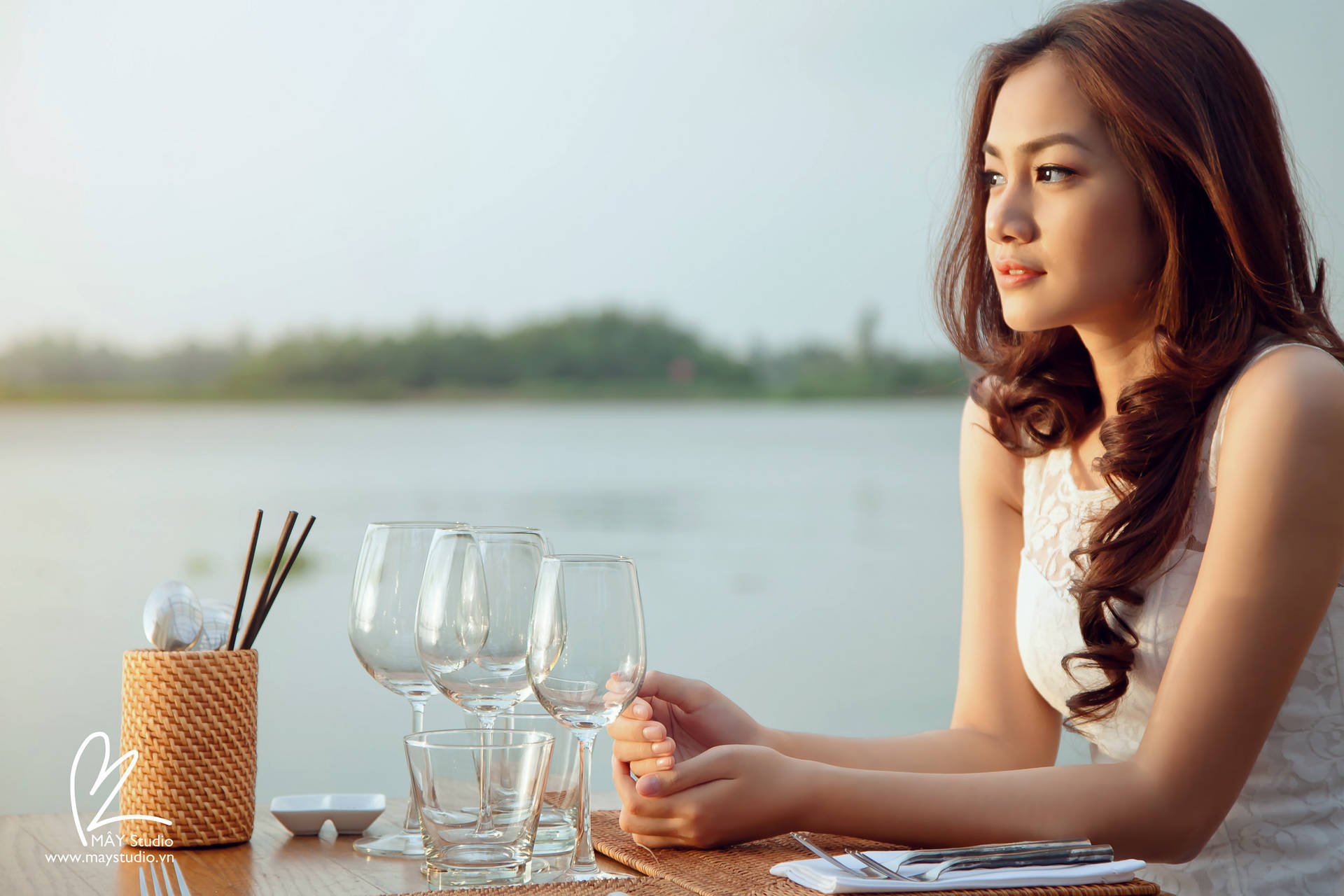 Woman Beautiful Lunch Picture