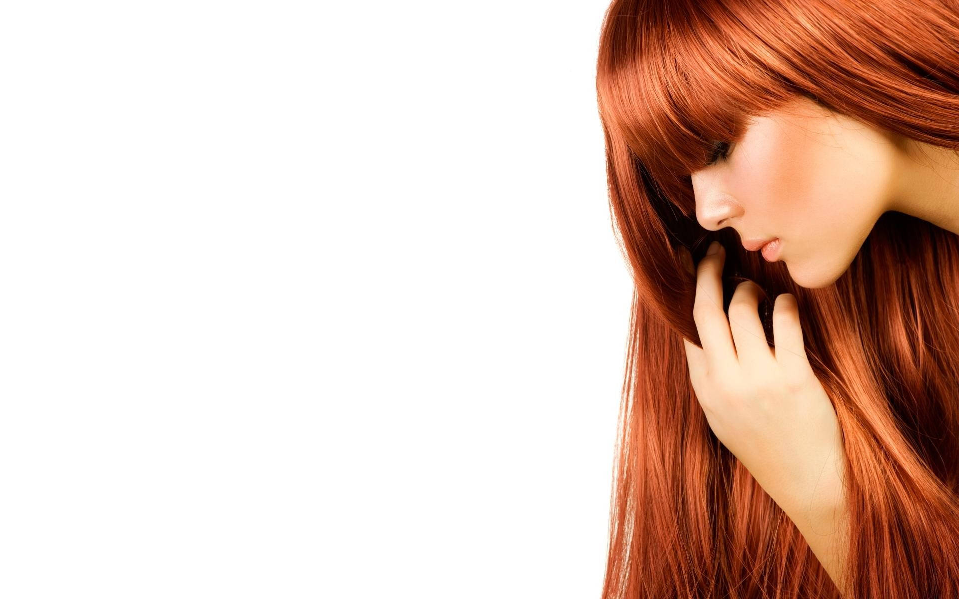 Woman Combing Hair Background