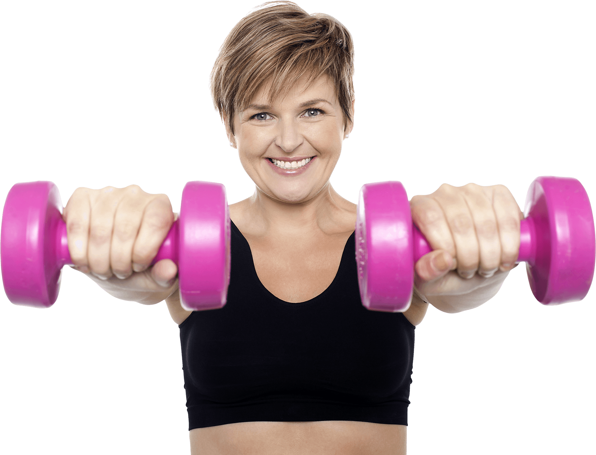 Achieving Fitness Goals Energetic Young Female Engages In Dumbbell  Weightlifting Against A White Background Photo And Picture For Free  Download - Pngtree
