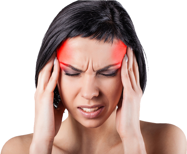 Woman Experiencing Headache PNG