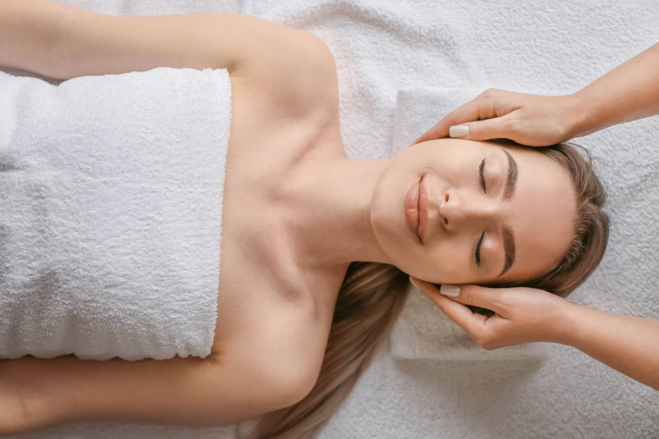 Woman Getting A Relaxing Massage Wallpaper