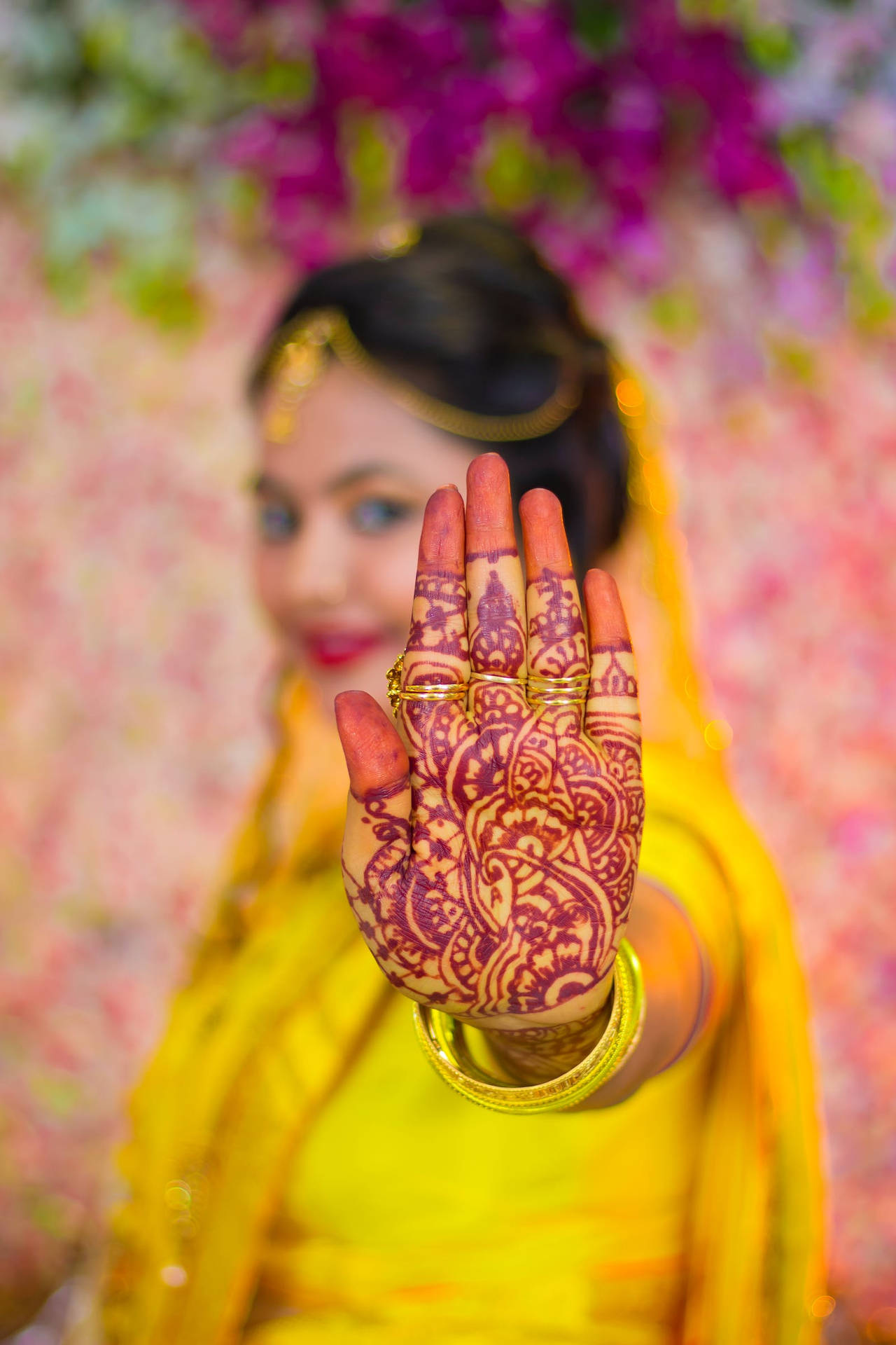 Woman High Five Hand Indian Wedding