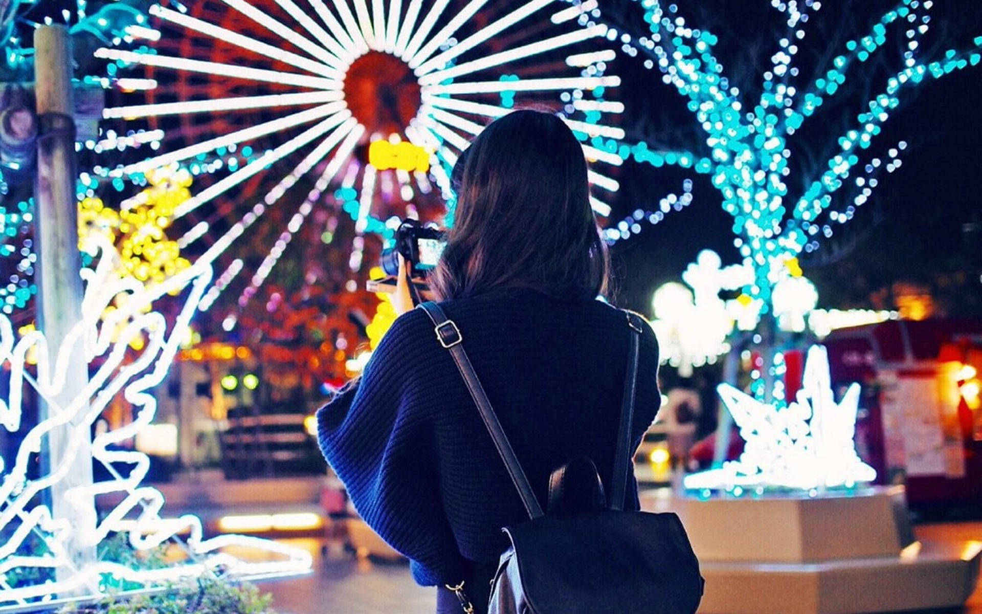 Woman In Yokohama Amusement Park Picture
