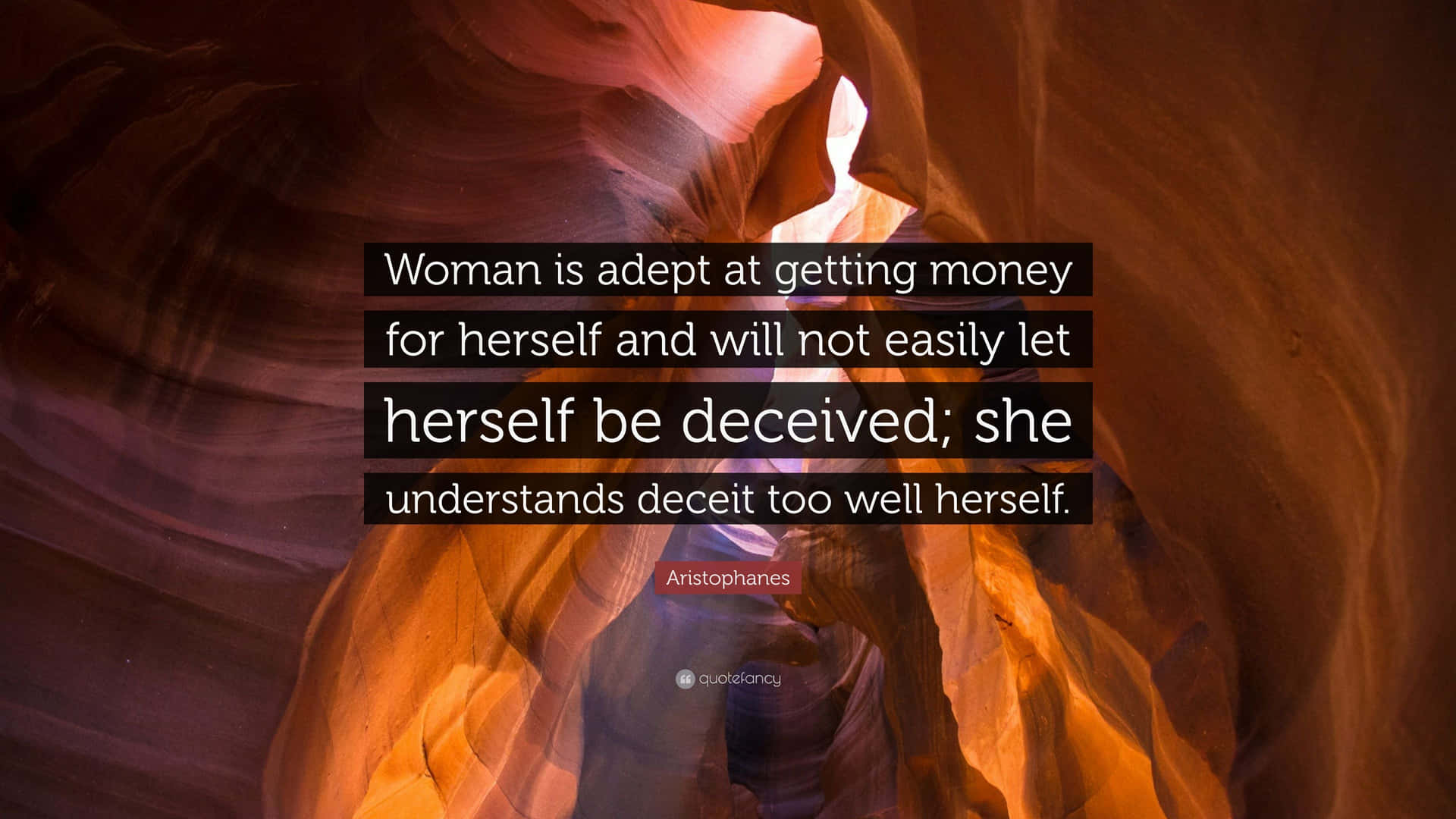 Woman Is Adept Quote Wallpaper