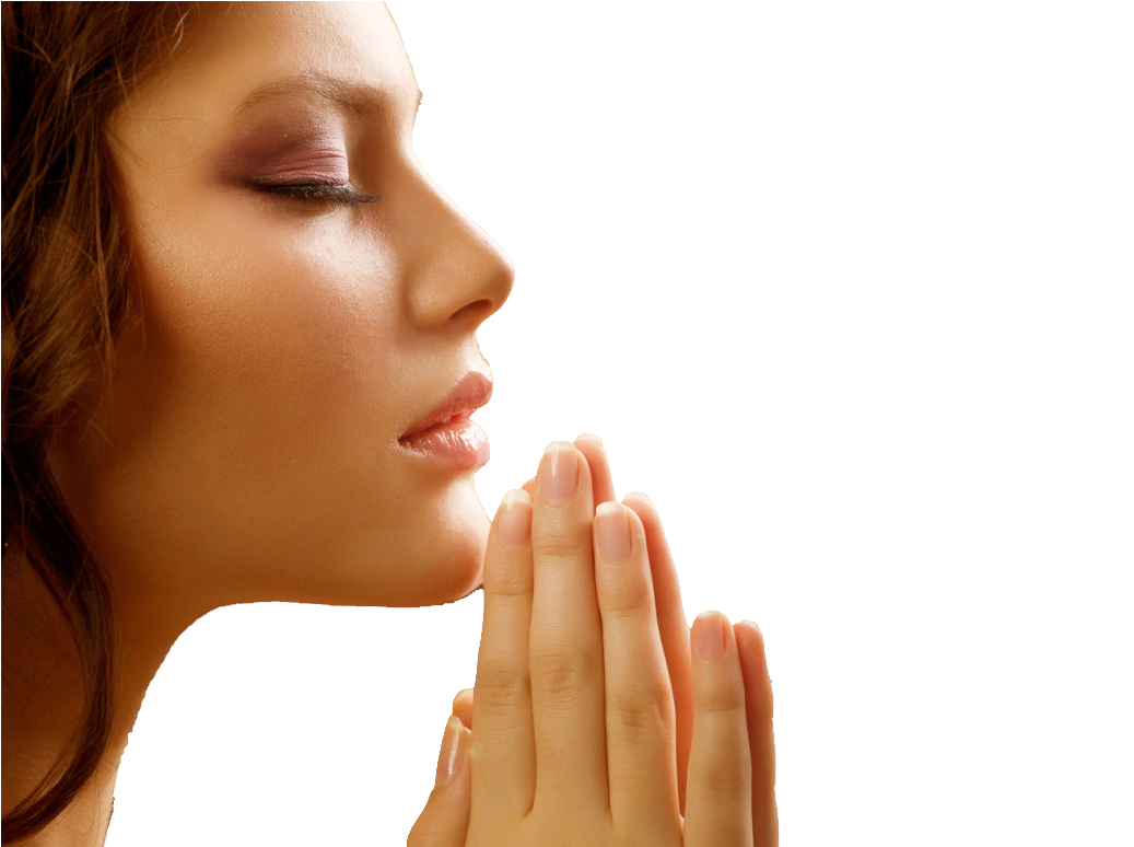Woman Praying Closed Eyes PNG