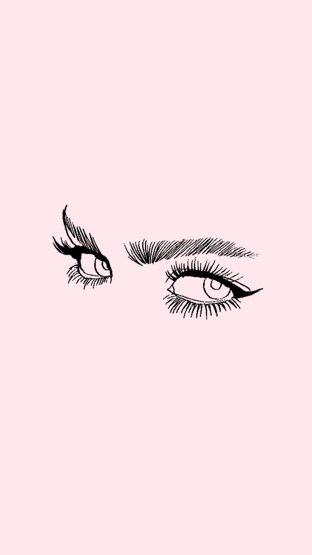 Woman's Eyes Aesthetic Sketches Wallpaper
