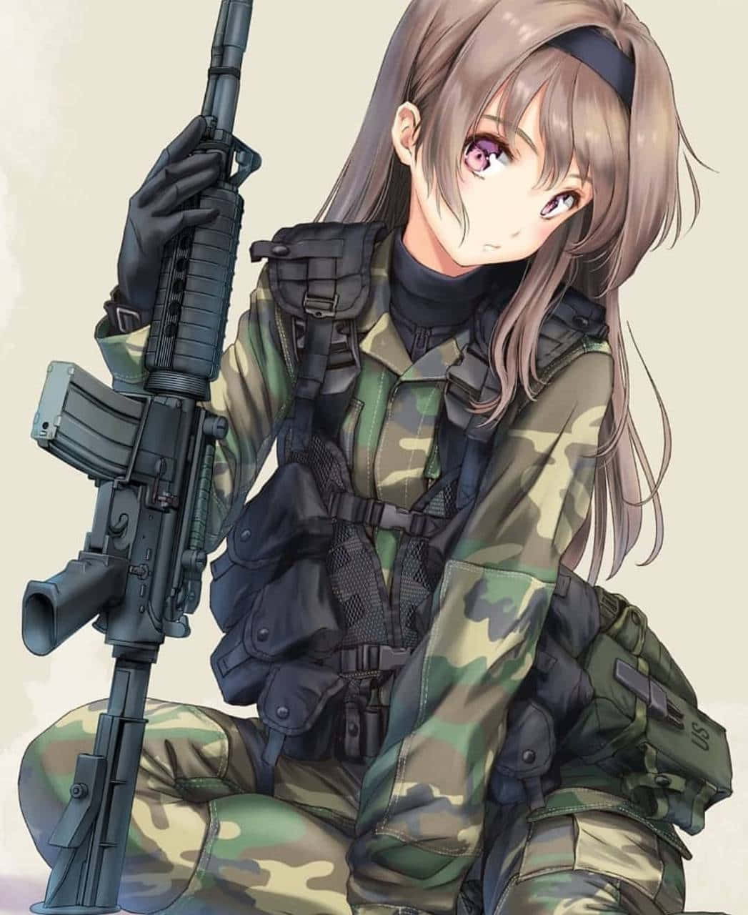 Woman Soldier Uniform Anime Wallpaper