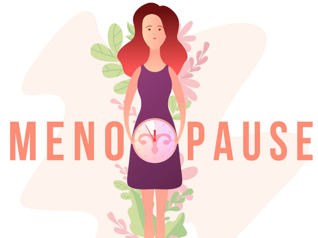 Woman With Menopause Wallpaper
